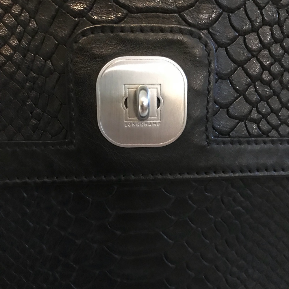 Longchamp Gatsby croc embossed clutch - Picture 2 of 8